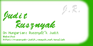 judit rusznyak business card